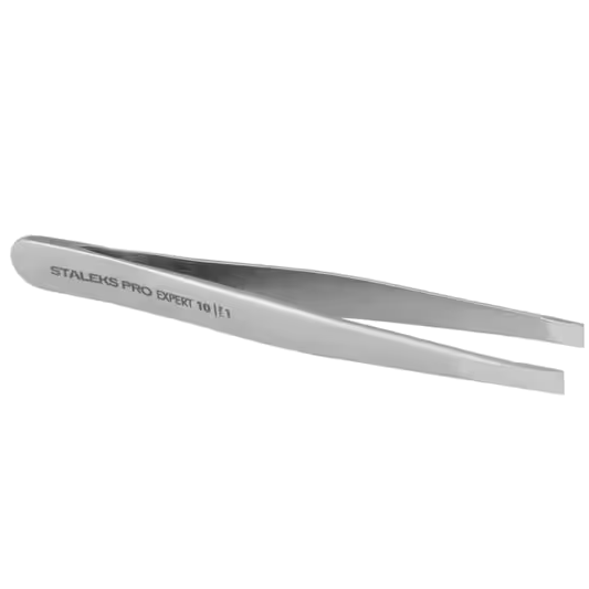 STALEKS PRO EXPERT 10 TYPE 1 EYEBROW TWEEZERS WIDE STRAIGHT EDGE TE-10/1- STALEKS™-1