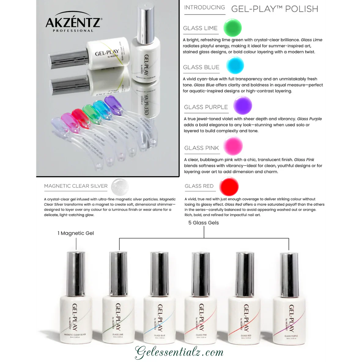 Gel Play Magnetic Clear Silver-4