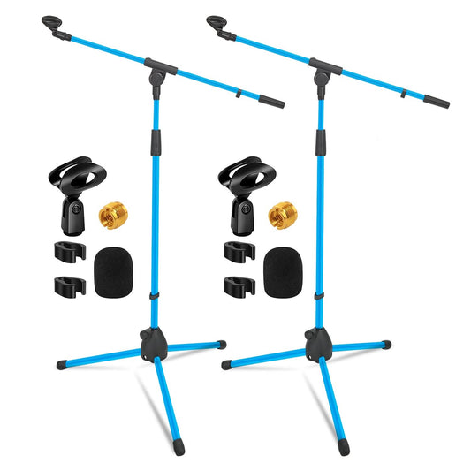 5Core Tripod Mic Stand 2Pcs Adjustable Holder Floor Microphone Boom Arm-0