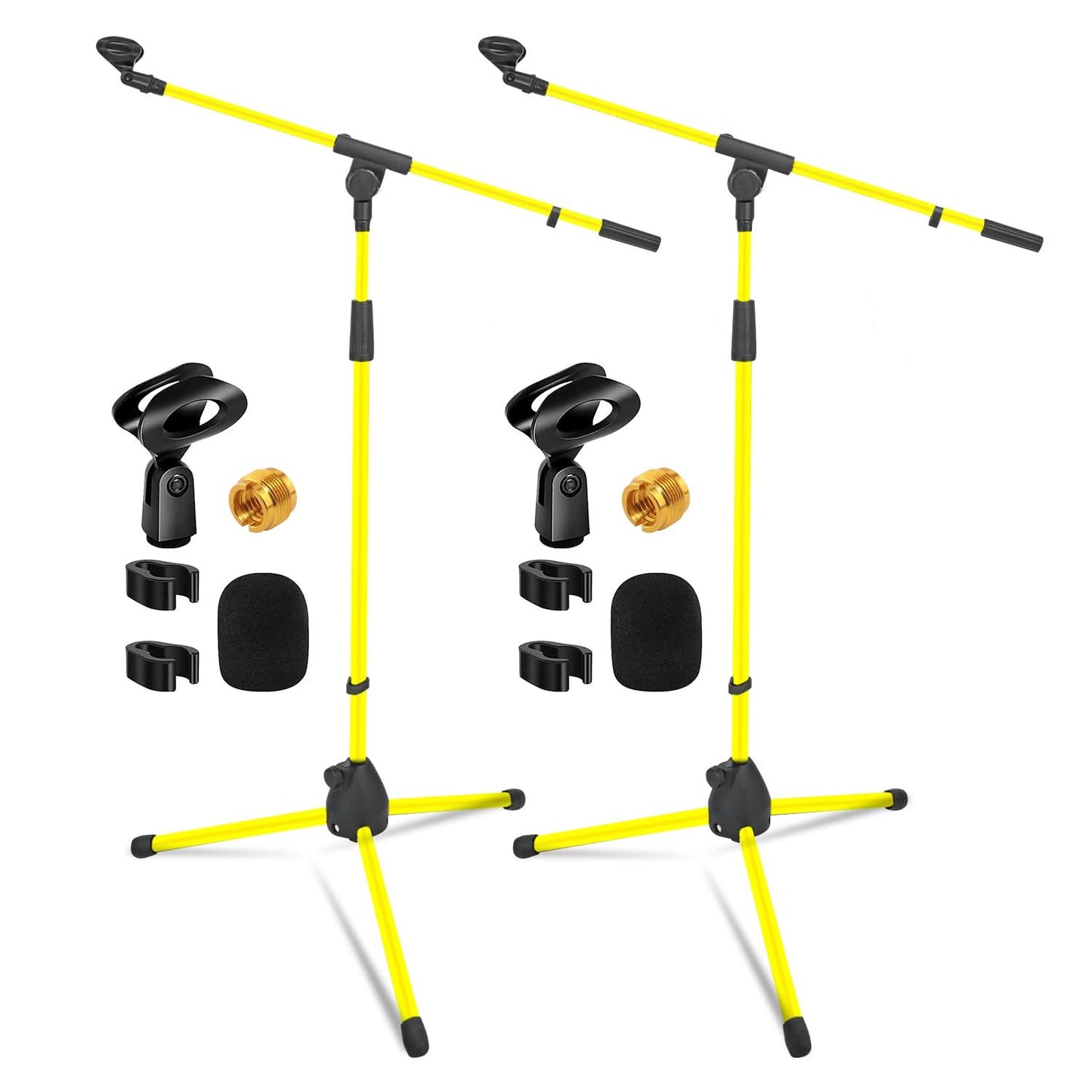 5Core Tripod Mic Stand 2Pcs Adjustable Holder Floor Microphone Boom Arm-0