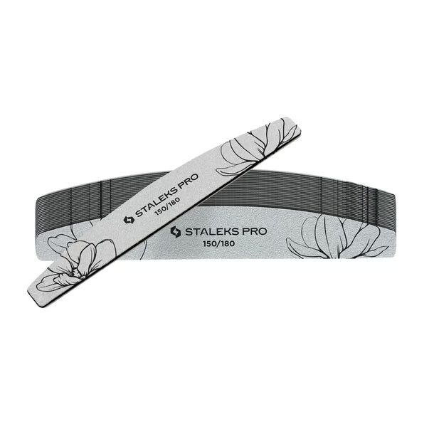 STALEKS - Crescent Mineral Nail File EXPERT 40 150/180 grit, 25pcs - NFE-40-150/180-25-1
